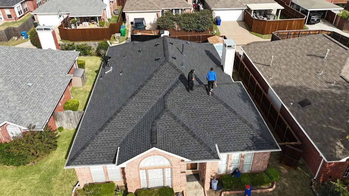 Commercial Roofing work in progress on a Bellwood property